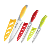 Little Cook Chef Knife Set, 3PCS Kitchen Knife, Multicolor Stainless Steel Sharp Chef Knife Set, 8 Inch Chef's Knife, 5 Inch Utility Knife