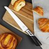 CHUSHIJI Bread Knife, Bread Knife for Homemade Bread, Razor-Sharp Serrated Bread Knife 12 Inch Well-Crafted Iridescent Seamless Ergonomically