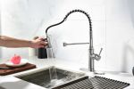 Pull down Single Handle Spring Kitchen Faucet