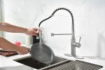 Pull down Single Handle Spring Kitchen Faucet