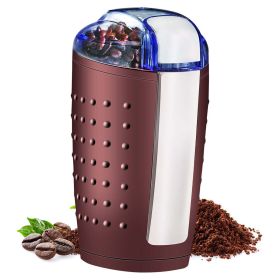 5 Core Coffee Grinder • 85 Gram Or 3 Ounces / 12 Cup Capacity • One-Touch Automatic Electric Bean Spice Grinding Machine • 150W Copper Motor • Stainle (SKU: CG 01 BR)